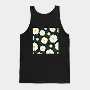 White Flowers Tank Top